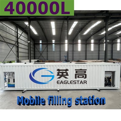 الشركة المصنعة Eaglestar 20ft حاوية بنزين تعبئة محطة وقود متنقلة